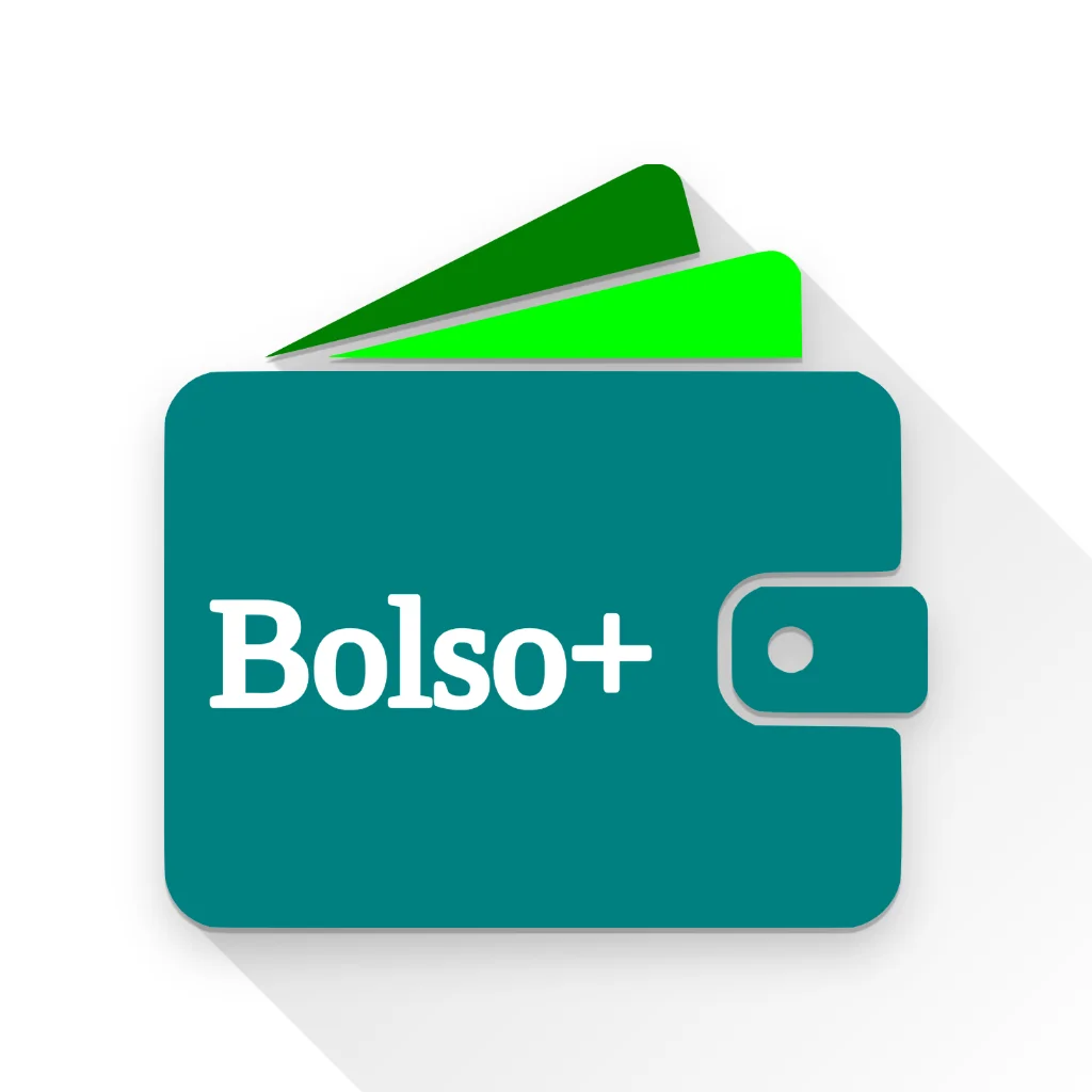 Mockup do app Bolso+