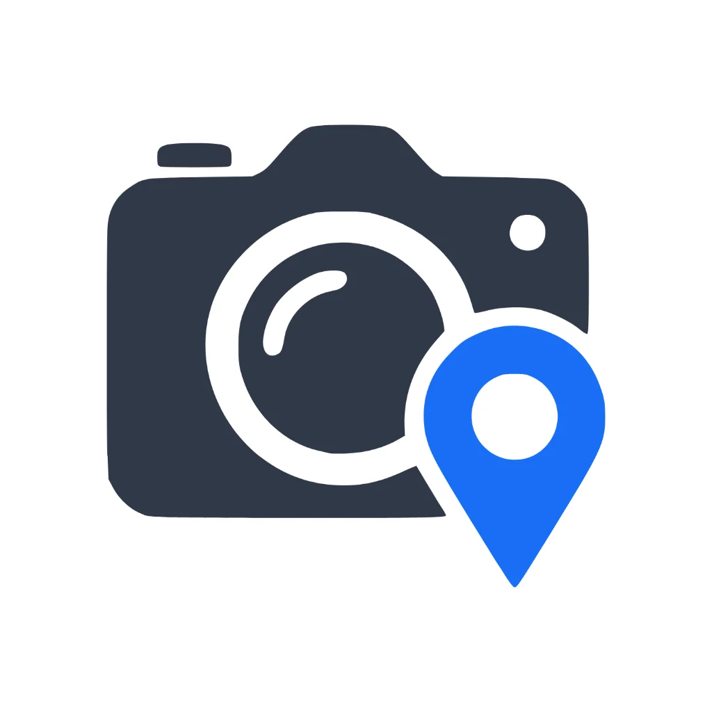 Mockup do app PhotoGPS