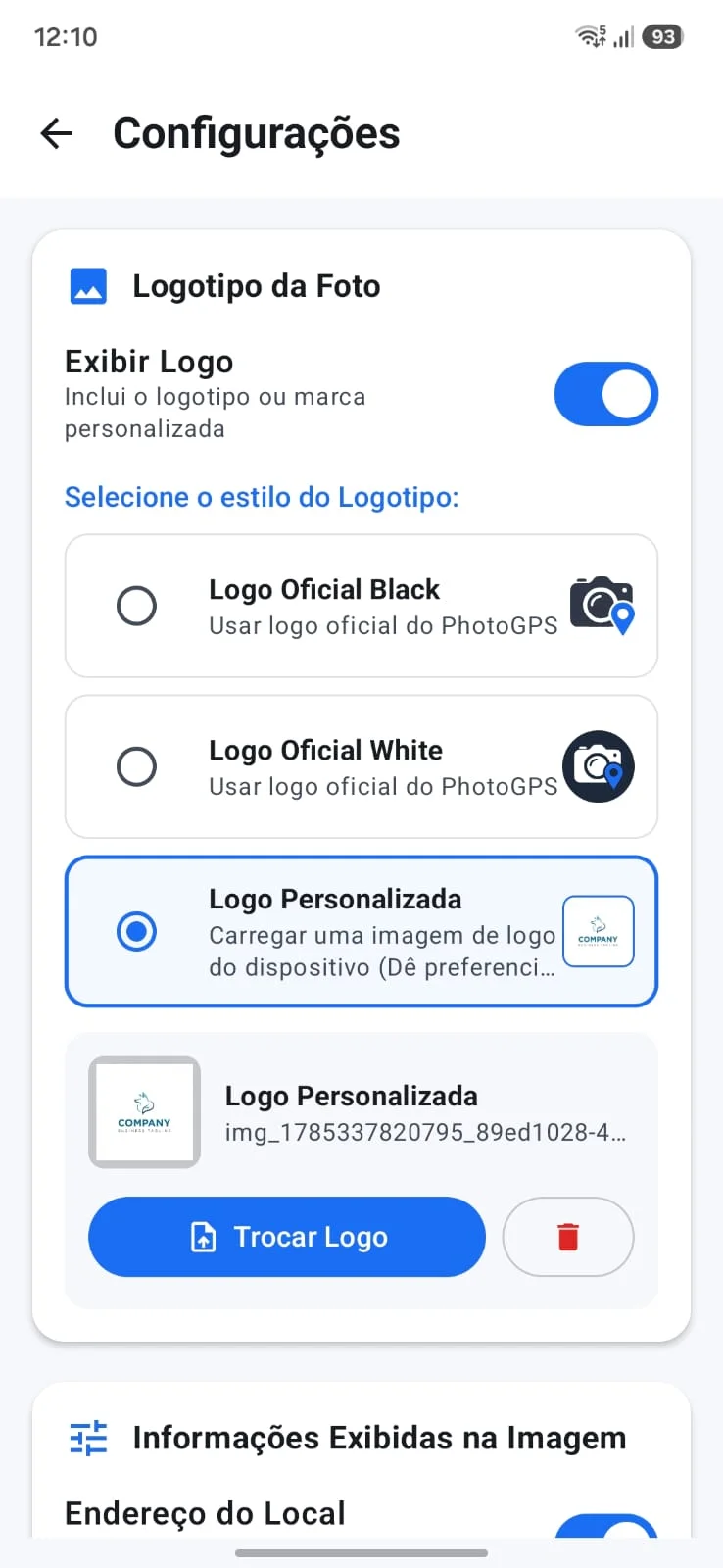 PhotoGPS - Mapa e Câmera
