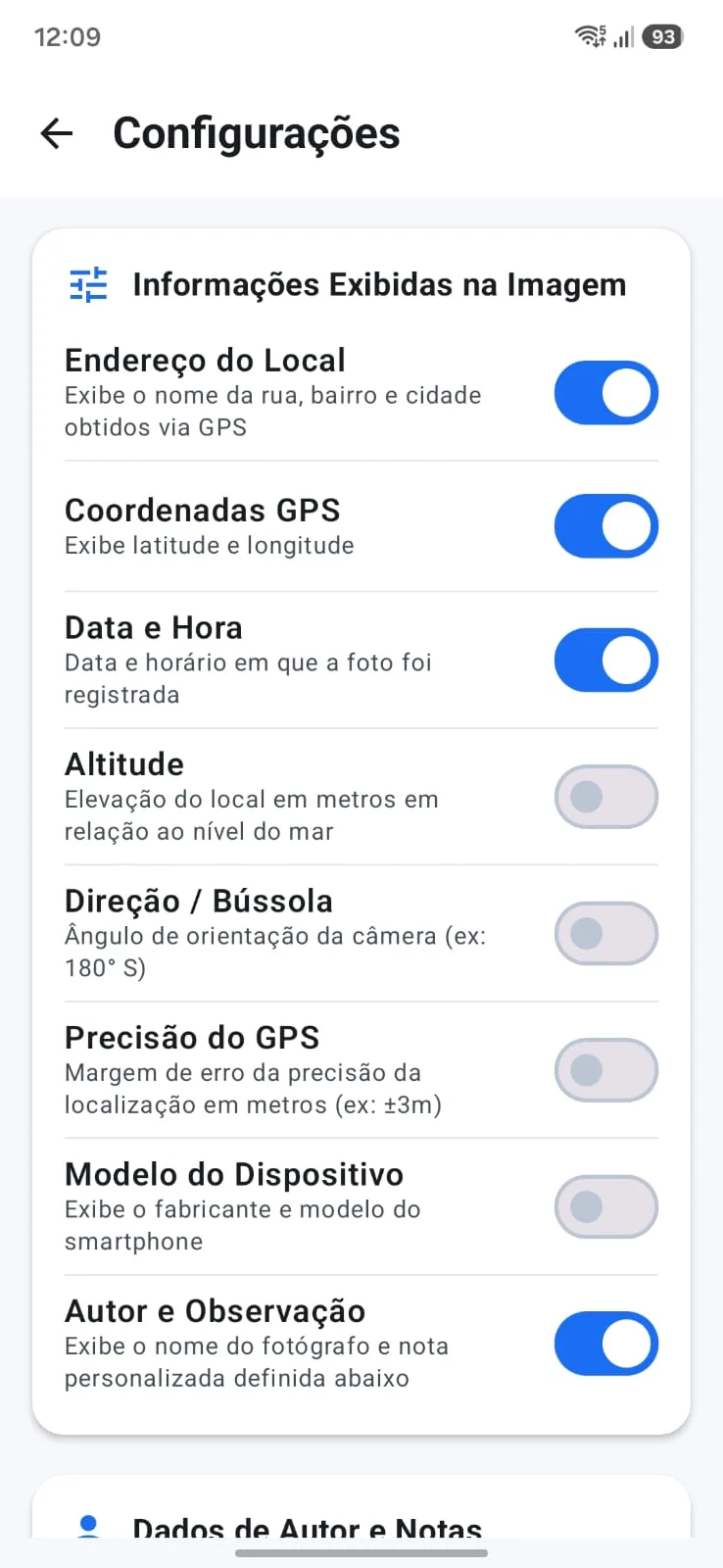 PhotoGPS - Histórico de Rotas e Fotos